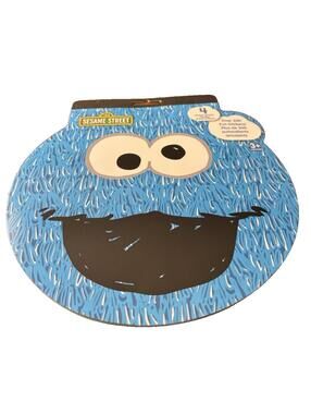Sesame Street Cookie Monster Shaped Sticker Book 300+ Stickers Included 4 Sheets